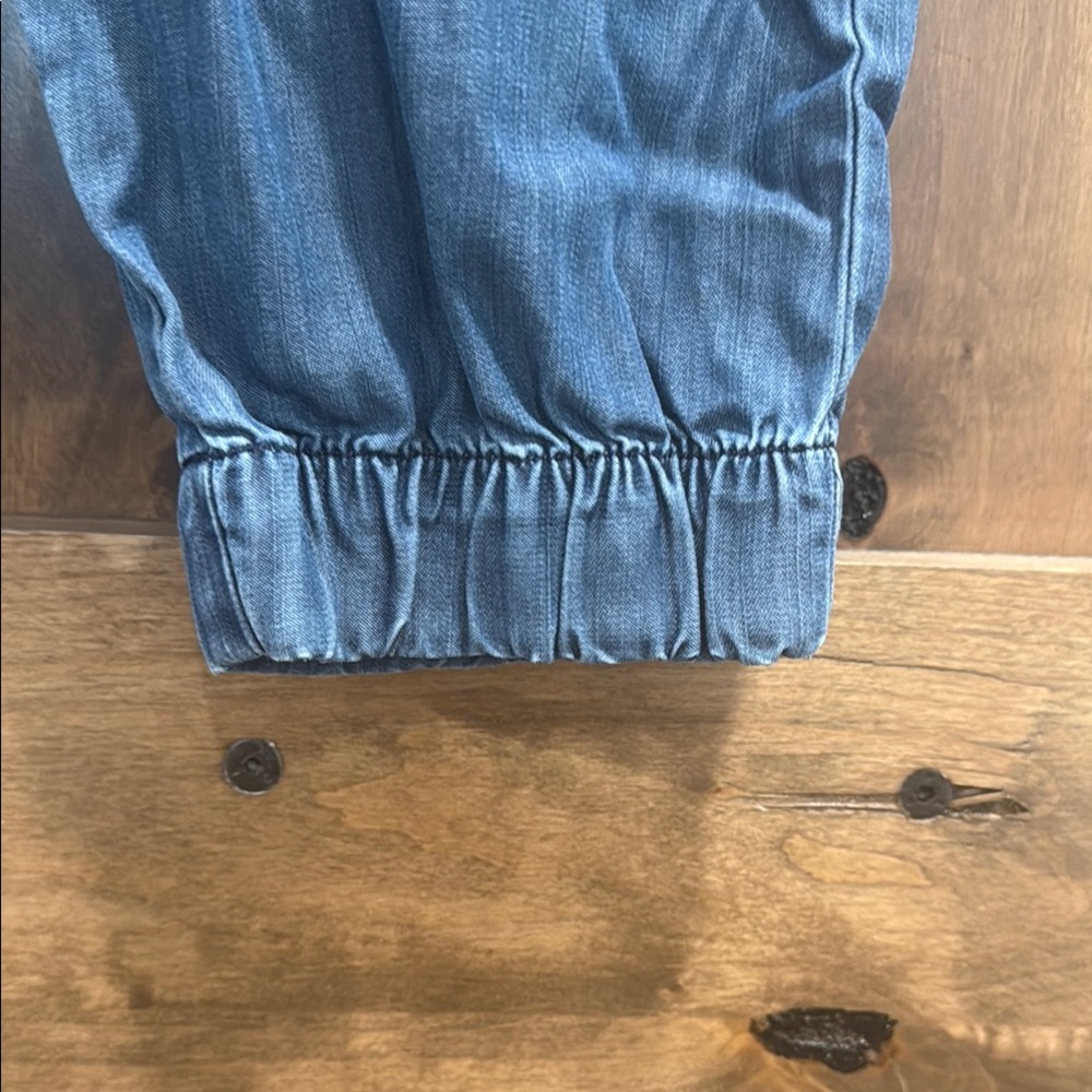 Casual Blue Elastic Waist Jogger Pants - Picture 2 of 7